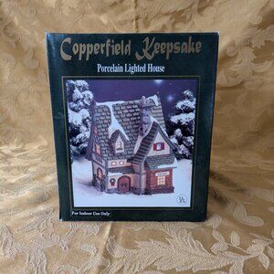 Copperfield Keepsake Christmas Village House, Tavern Porcelain Lighted House